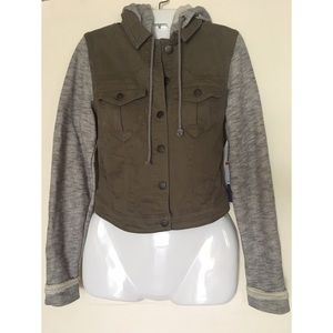 ⏬Tinseltown Denim Couture Junior's F-Terry Hoodie